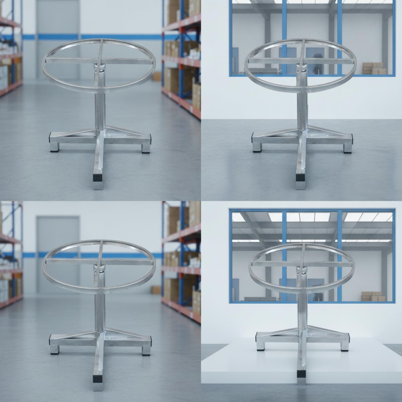 Rotierender Lackierständer Drehplattform Sprühständer Arbeitstisch Edelstahl Glatte Rotation für Zugriff für Karosserie Lackierkabine Werkstatt, Size to 13