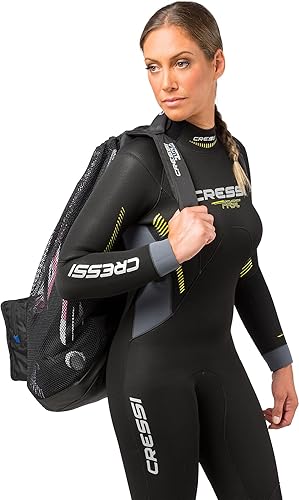 Miniatura 6 de Cressi Mochila de malla resistente de 85 litros de capacidad para snorkel, equipo de deportes acuáticos | Utila: diseñado en Italia, negro, talla