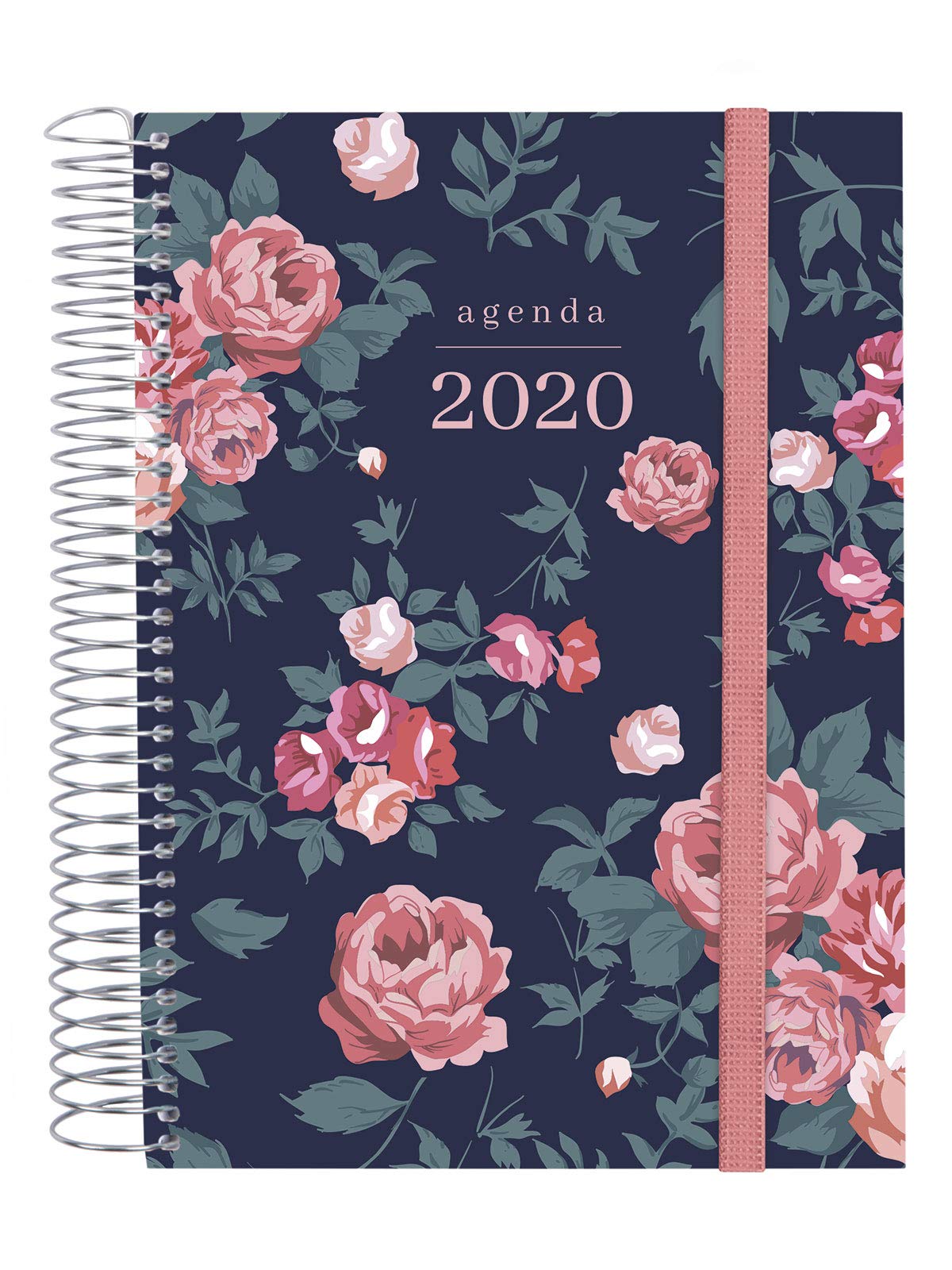 Finocam – Agenda 2020 1 Day Page Spiral Design Collection Elegant Spanish