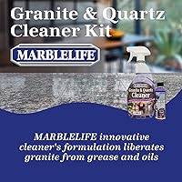 Vista 2 de Marblelife Kit de limpiador de granito y cuarzo, limpiador en aerosol listo para usar de 32 onzas + repuesto de concentrado de 4 onzas, limpiador