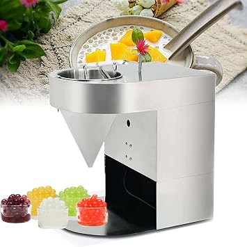 Popping Boba Pearl Maker, 50kg/h Commercial Popping Boba Making Machine, Automatic Tapioca Pearl Making Machine, Adjustable Size and Speed, Easy to Clean