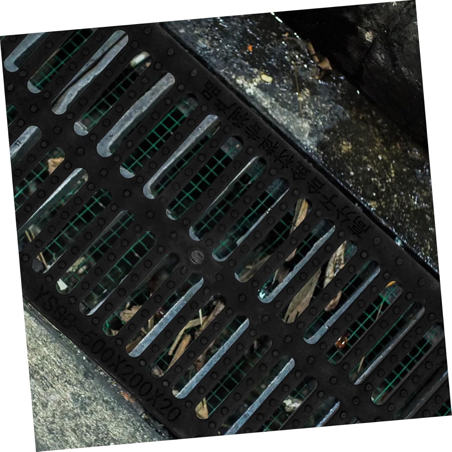 Outdoor Drainage Grate Accessory Sewer Cover Thick for Landscape Walkways Easy Installation Lifespan