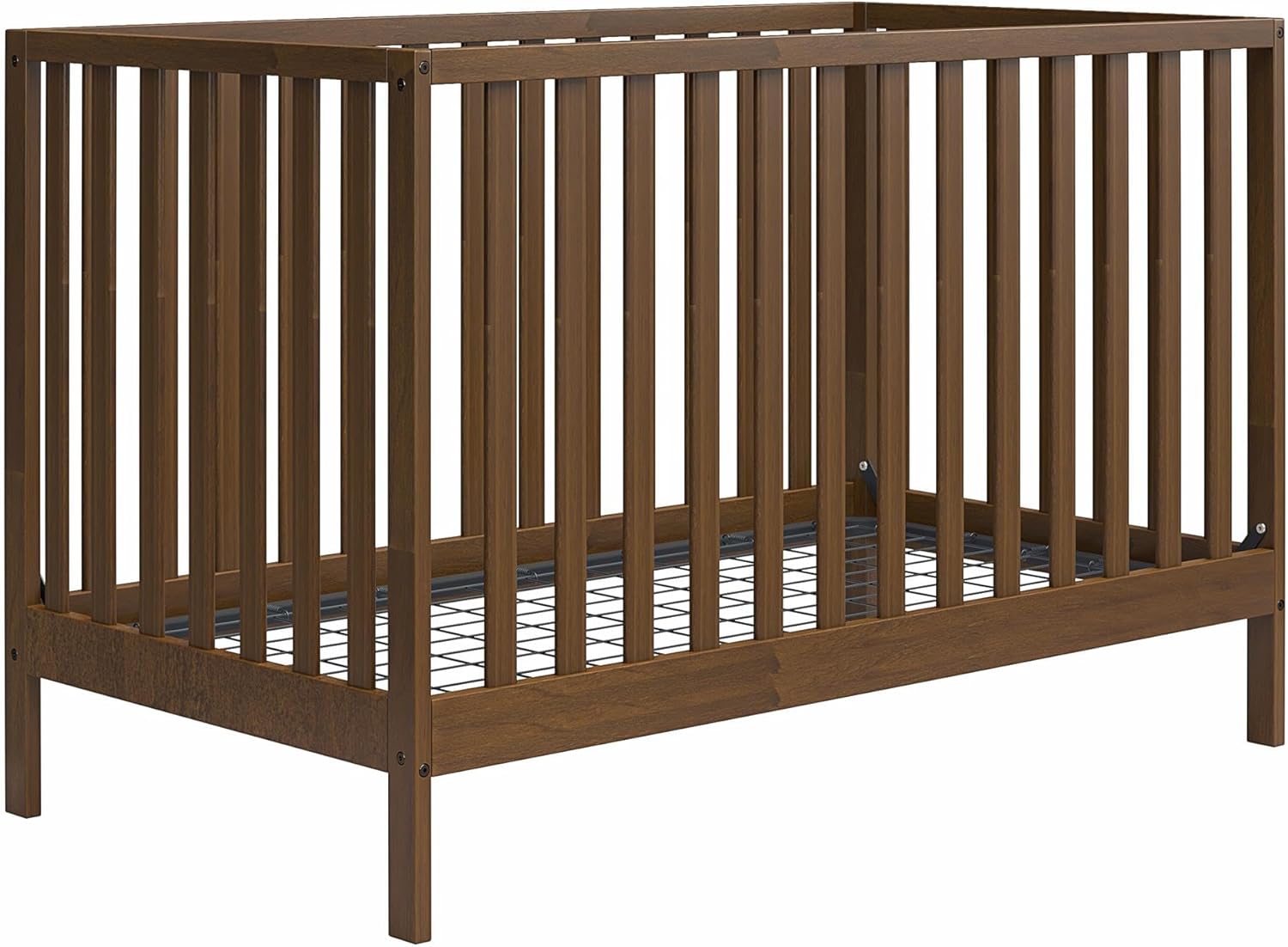 Baby Relax Ema 3-in-1 Convertible Crib, Walnut