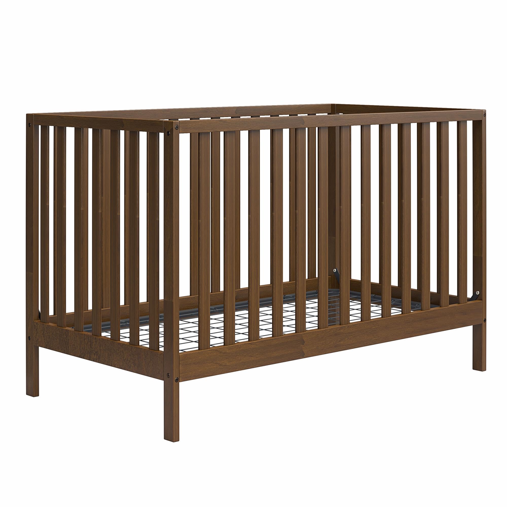 Baby Relax Ema 3-in-1 Convertible Crib, Walnut