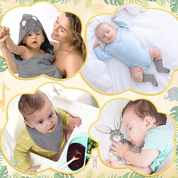 Birth Gift Baby Gifts Boy Baby Gift New Born Baby Gifts with Gift Basket Blanket Bib Calming Cloth Socks Wooden Teething Ring Milestone Cards Requisten for Newborn Boy Girl