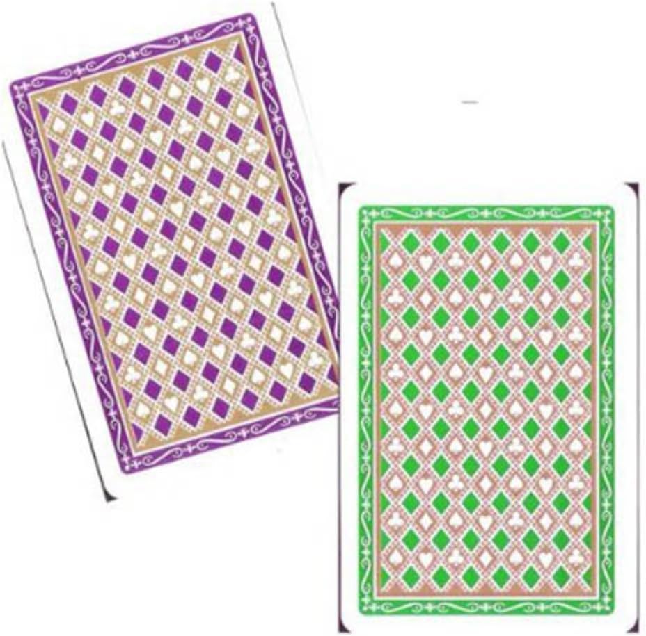 Marion Pro Diamonds 100% Plastic Cards - Jumbo Index - Bridge Size