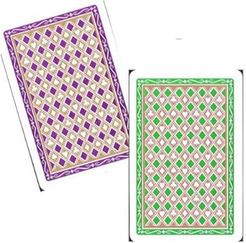 Marion Pro Diamonds 100% Plastic Playing Cards - Jumbo Index - Bridge Size - 2 Decks