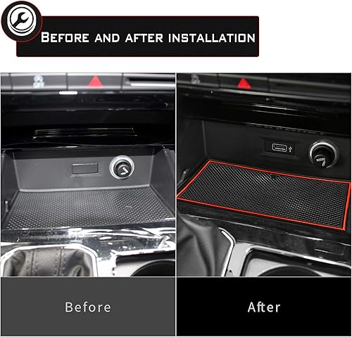 Miniatura 4 de Auovo Portavasos para puerta de Volkswagen VW Atlas Accesorios 2023 2022-2018 Interior personalizado para consola de automóvil, portavasos de puerta