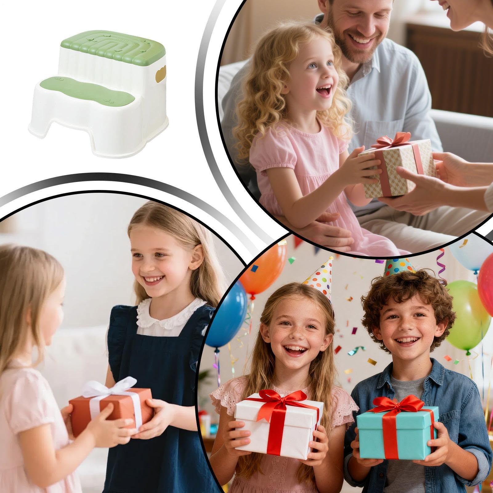 Générique Marchepied Enfant | Chaise Assise Antidérapante - Marchepied pour Lavabo De Salle De Bain,pour Petits Garçons Filles D'Âge Préscolaire Maternelle Lavage Mains Brossage Dents Visage