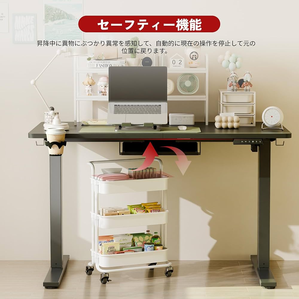 FLEXISPOT 電動式スタンディングデスク（幅120×奥行60） Amazon | FLEXISPOT 電動式スタンディングデスク(幅120×奥行60