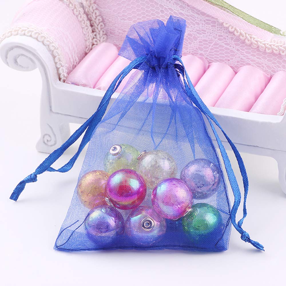 SXUUXB 100 Pcs 13 X 18 Cm Organza Cadeau Sacs, Pochettes Bijoux En