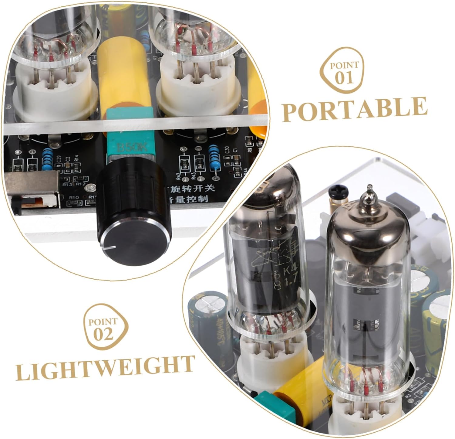 Vacuum Tube Valve Preamp Kit -fi Stereo Preamp Amplifier Board for Home Theater Audio Setup for Turntable Phonograph Easy Install Elegant Design