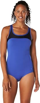 Speedo Womens Swimsuit One Piece Crossback Moderate Cut