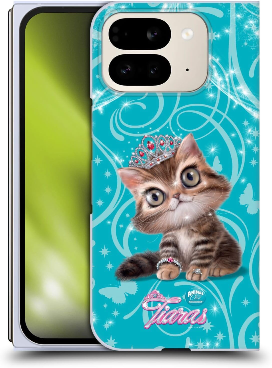 Head Case Designs Officially Licensed Animal Club International Cat Pet Royalties Hard Back Case Compatible with Google Pixel 9 Pro Fold