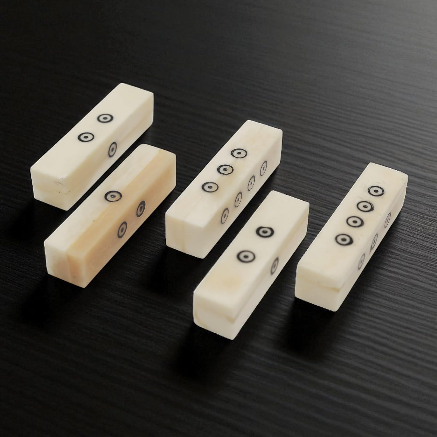 Viking Bone Dice – Set of 5 Handcrafted Historical D5 Sided Inspired by Medieval & Norse ERAS for LARP, Reenactment & Tabletop Gaming