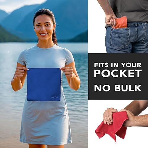 Miniatura 4 de Toallas de sudor de bolsillo Los pañuelos originales que absorben el sudor Trapos de microfibra de secado rápido para cara, manos y cuerpo