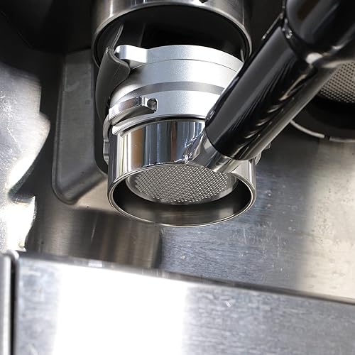 Miniatura 9 de FIRJOY Embudo dosificador espresso de 2.126in para portafilters Breville Barista (aleación de aluminio-negro)