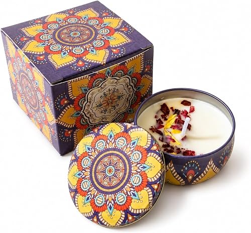 DeBest Artisan Soy Wax Scented Tin Candle, Osmanthus Fragrance