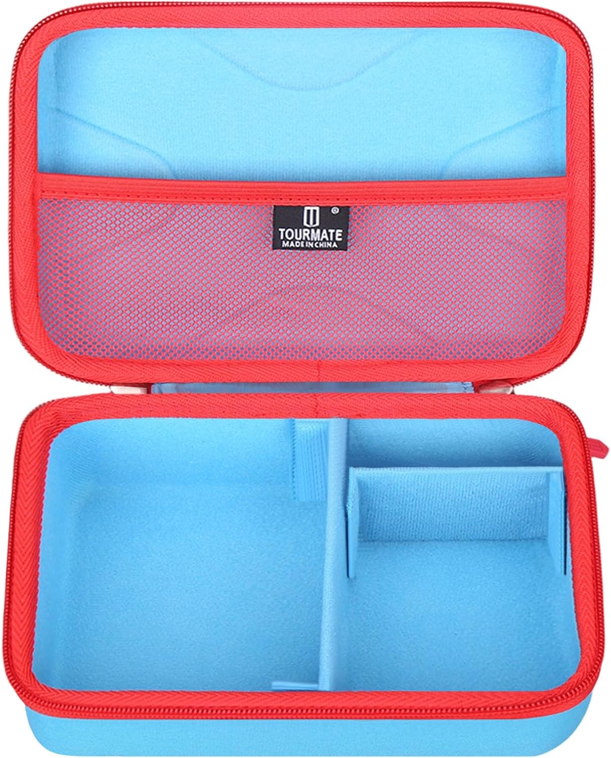Tourmate Hard Storage Case for Ozobot Bit Coding Robot - Suitcase with DIY Internal Compartment Wtructure(Box for Sale) (Blue & Red)