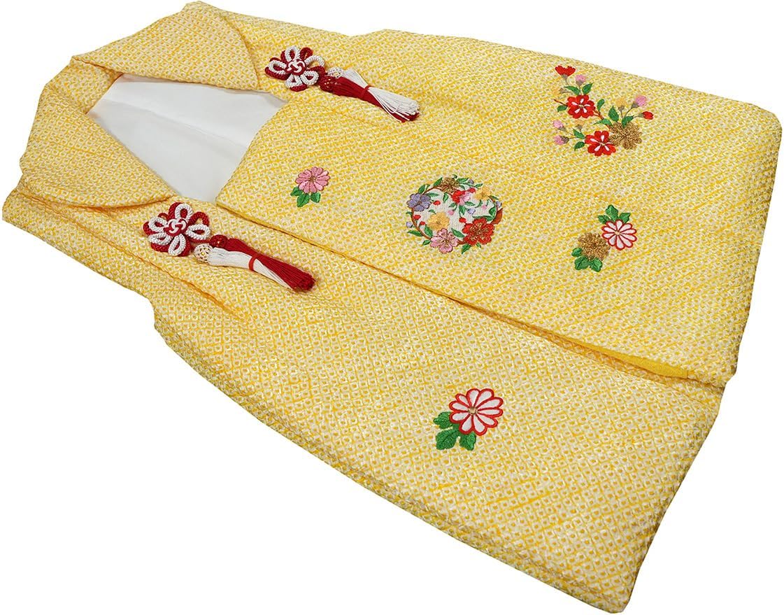 七五三 7歳 女の子用 日本製 正絹 本絞り 手描き友禅 絵羽付け 金駒