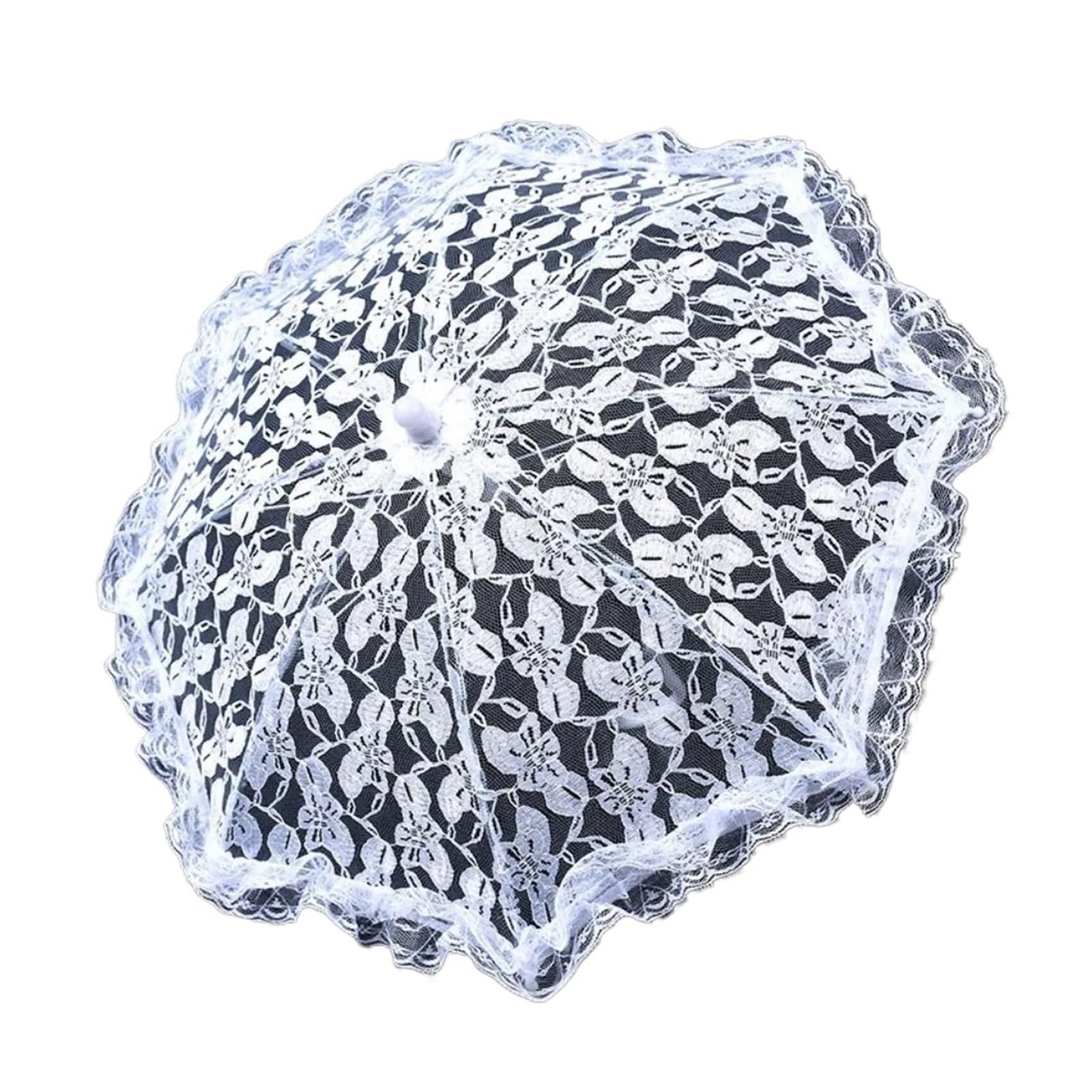 2 pièces Parapluies en dentelle élégants for femmes Pour La Décoration