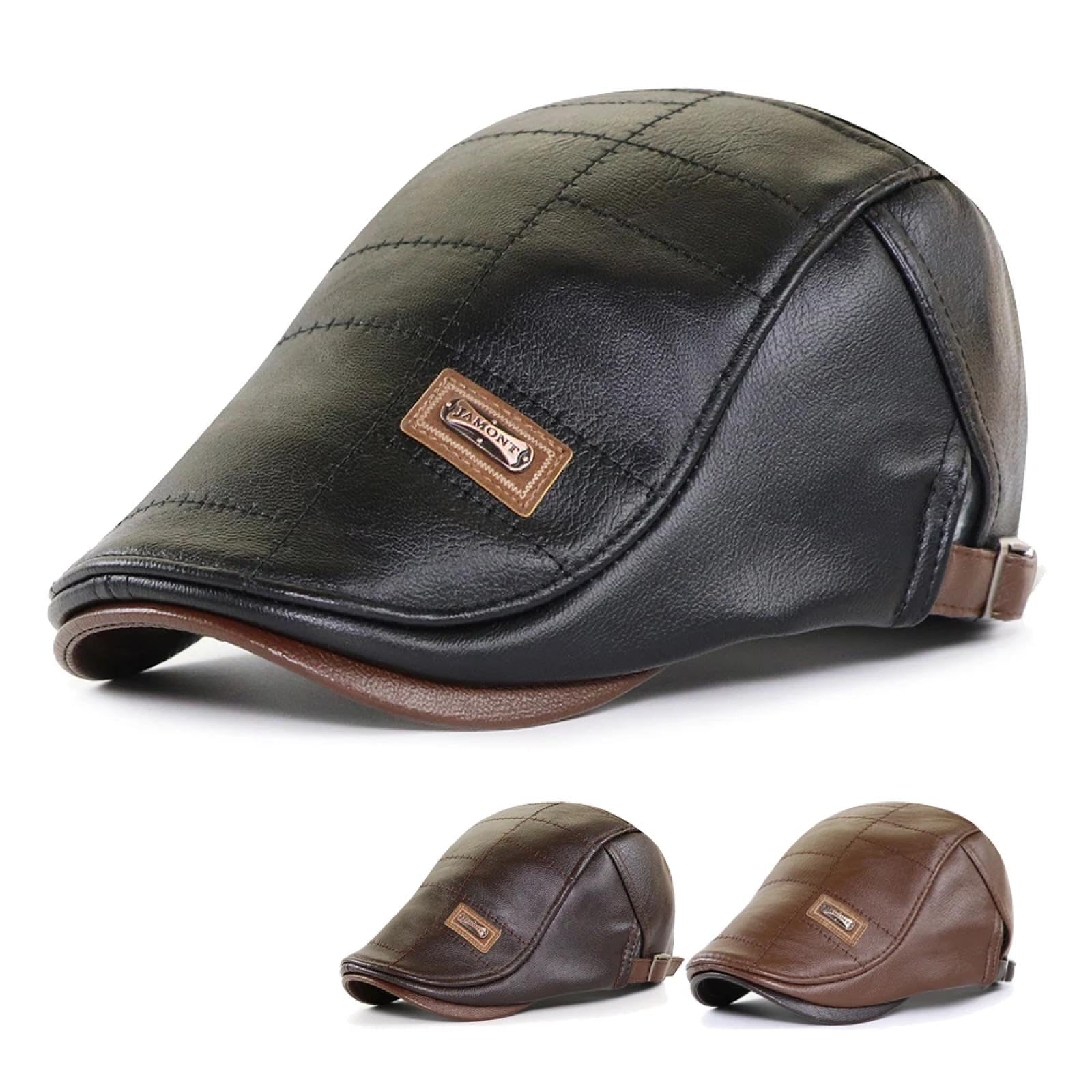 Czapki Czapki Skullies Czapki Beanie Newsboy Czapka Mężczyźni Duckbill Beret Kapelusz Zima Jesień Ciepłe Płaskie Czapki Vintage Man Boinas Czapki