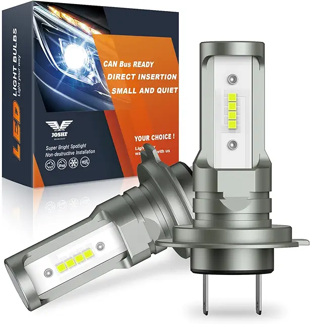 Kit Ampoules LED H7 30000LM 80W Blanc 6500K - Éclairage Supérieur (Pack de 2)