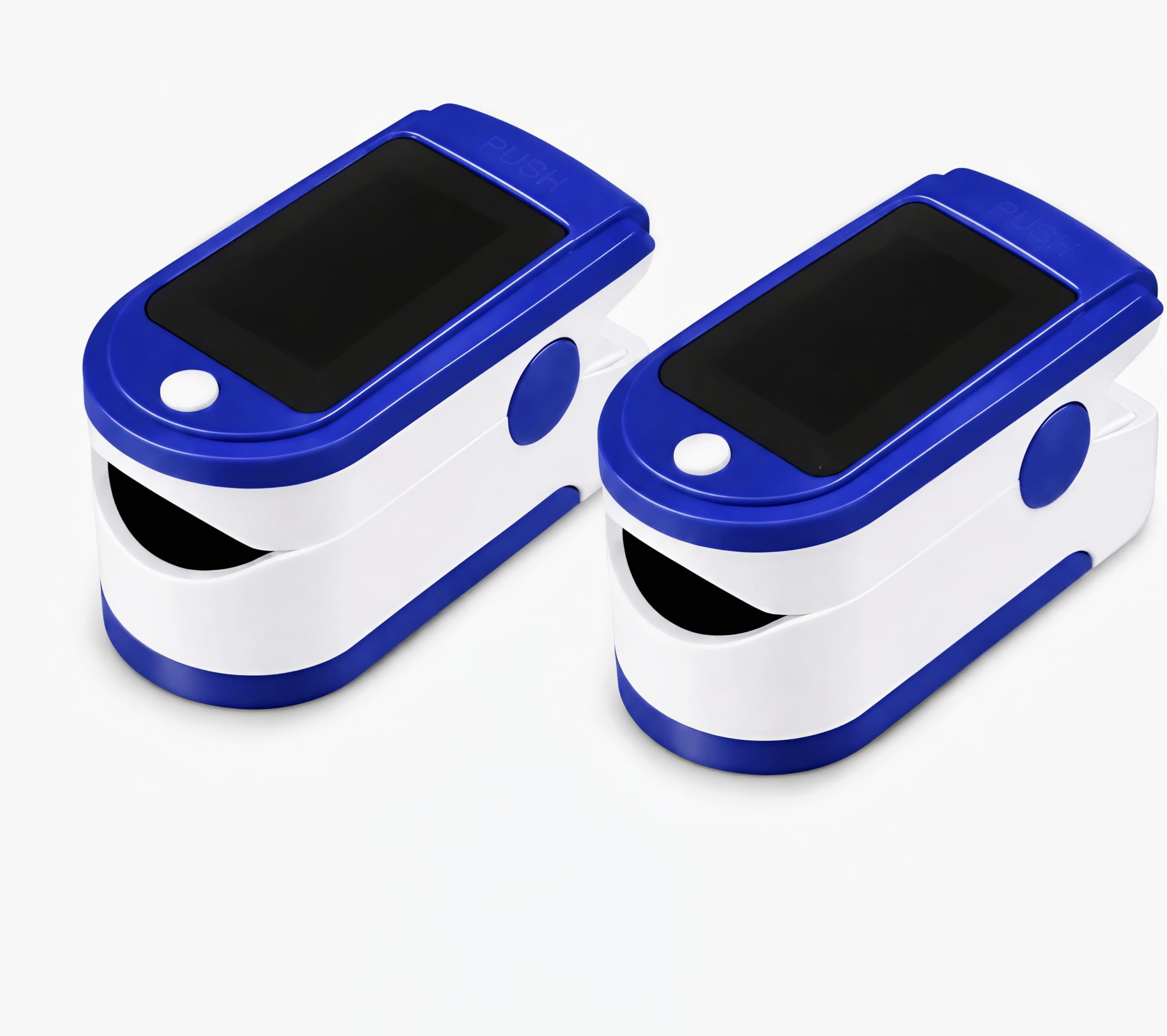 Fingertip Pulse Oximeter with LED Display, Pack of 2 | SpO2 & PR Monitor, Blue & White Color, Portable Design, Heart Rate Reading, Easy One-Button Use-image-49