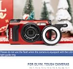 JJC LED Light Guide Ring for Olympus TG-7 TG-6 TG-5 TG-4 TG-3 TG-2 TG-1,Replace LG-1 Light Guide,Macro Guide Ring Light for Olympus Tough TG-7 TG-6 TG-5 TG-4 TG-3 TG-2 TG-1