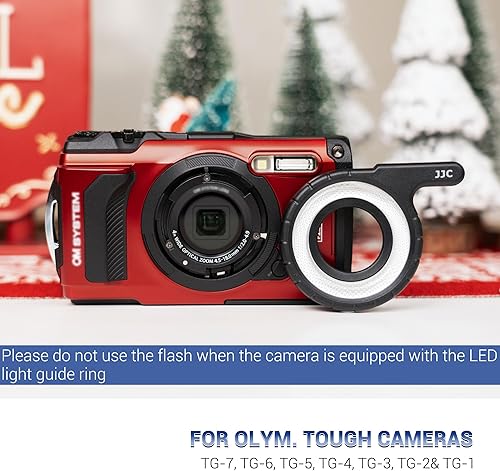 Miniatura 3 de Anillo guía de luz para Olympus TG-7 TG-6 TG-5 TG-4 TG-3 TG-2 TG-1, reemplaza la guía de luz Olympus LG-1, luz de anillo guía macro para Olympus