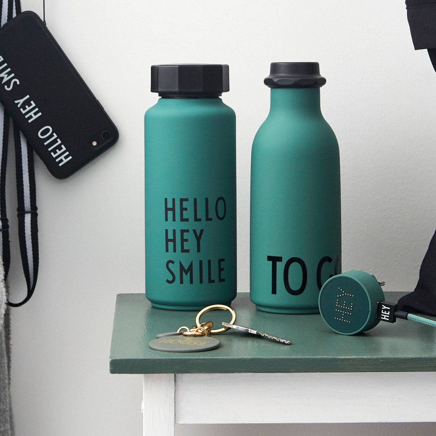 Design Letters Thermosflasche 500 Ml | Weihnachtsgeschenke Kleinigkeiten, Weihnachtsgeschenke für Frauen & Weihnachtsgeschenke für Männer | Thermoskanne | Isolierflasche Edelstahl 12h heiß 24h kalt