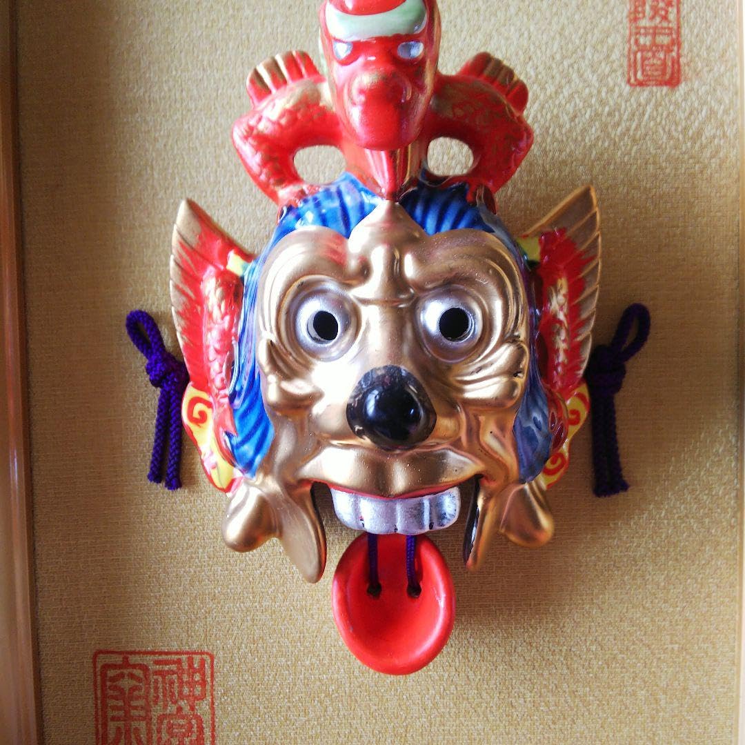蘭陵王面 舞楽面 蘭陵王面（小）