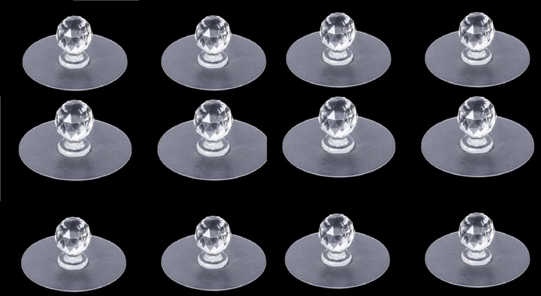 QXORE Transparent Self Adhesive Handle, Window Cabinet Sliding Door Handle, Round Ball Pull, Wall Mounted Sticky Hook, Household Multipurpose Accessories (12PCS) (B0CP5FTN7S) Amazon Price History, Amazon Price Tracker