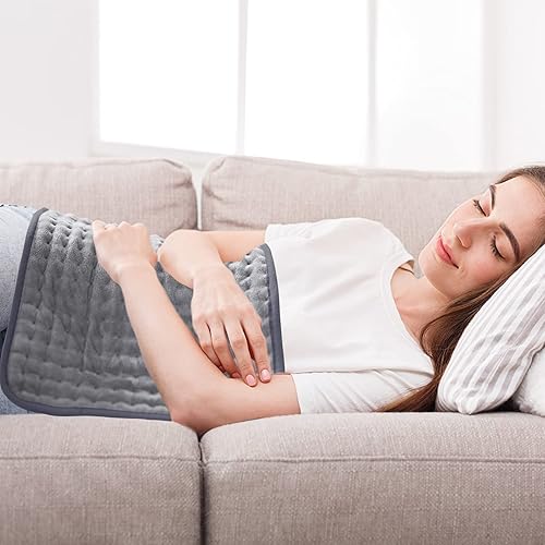 Vista 52 de DAILYLIFE Almohadilla térmica para aliviar el dolor de espalda, almohadillas térmicas eléctricas de 20 x 24 pulgadas para calambres, espalda