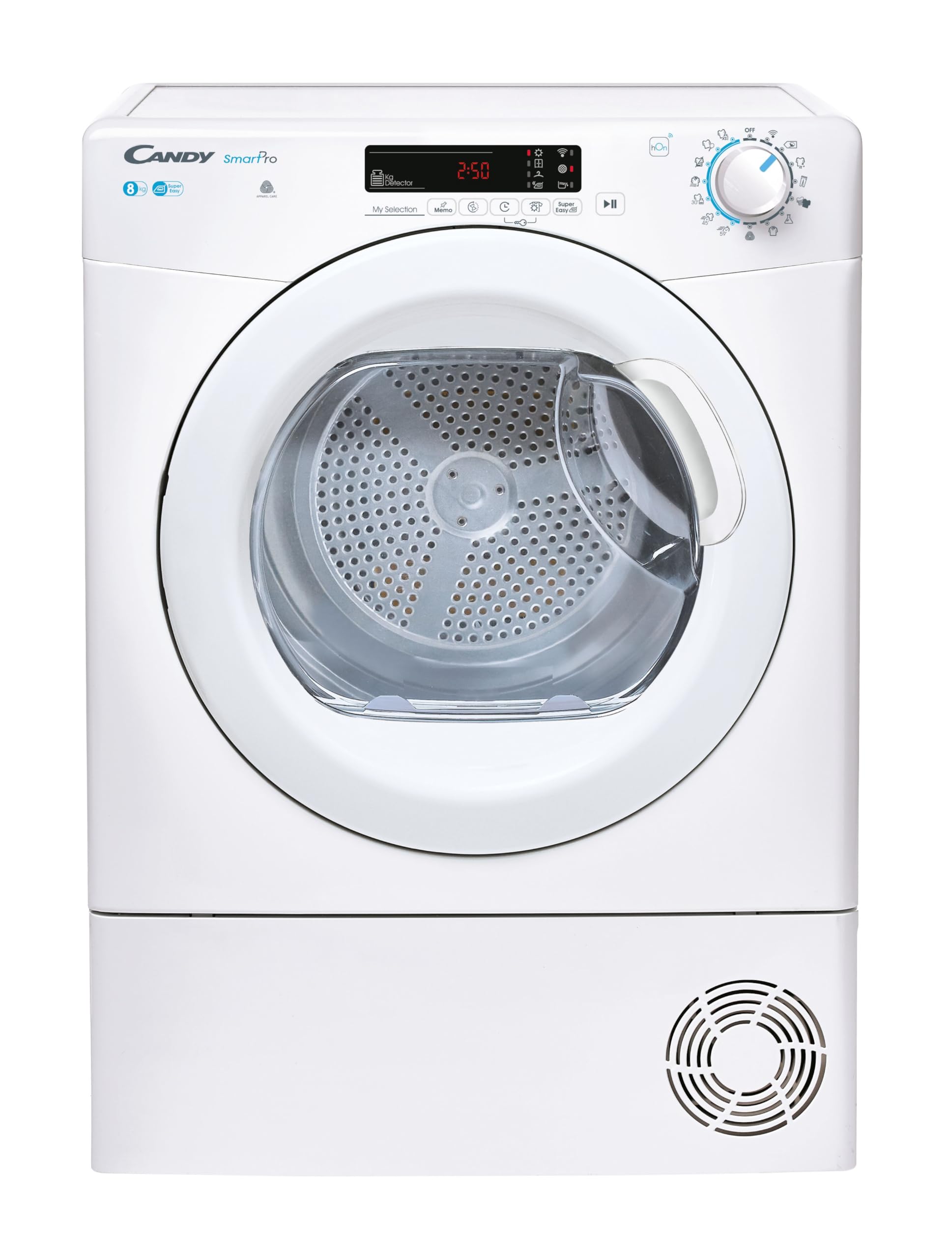 Candy Smart Pro CSOE C8DG-80 Condenser Tumble Dryer, 8kg, White, B Class Energy