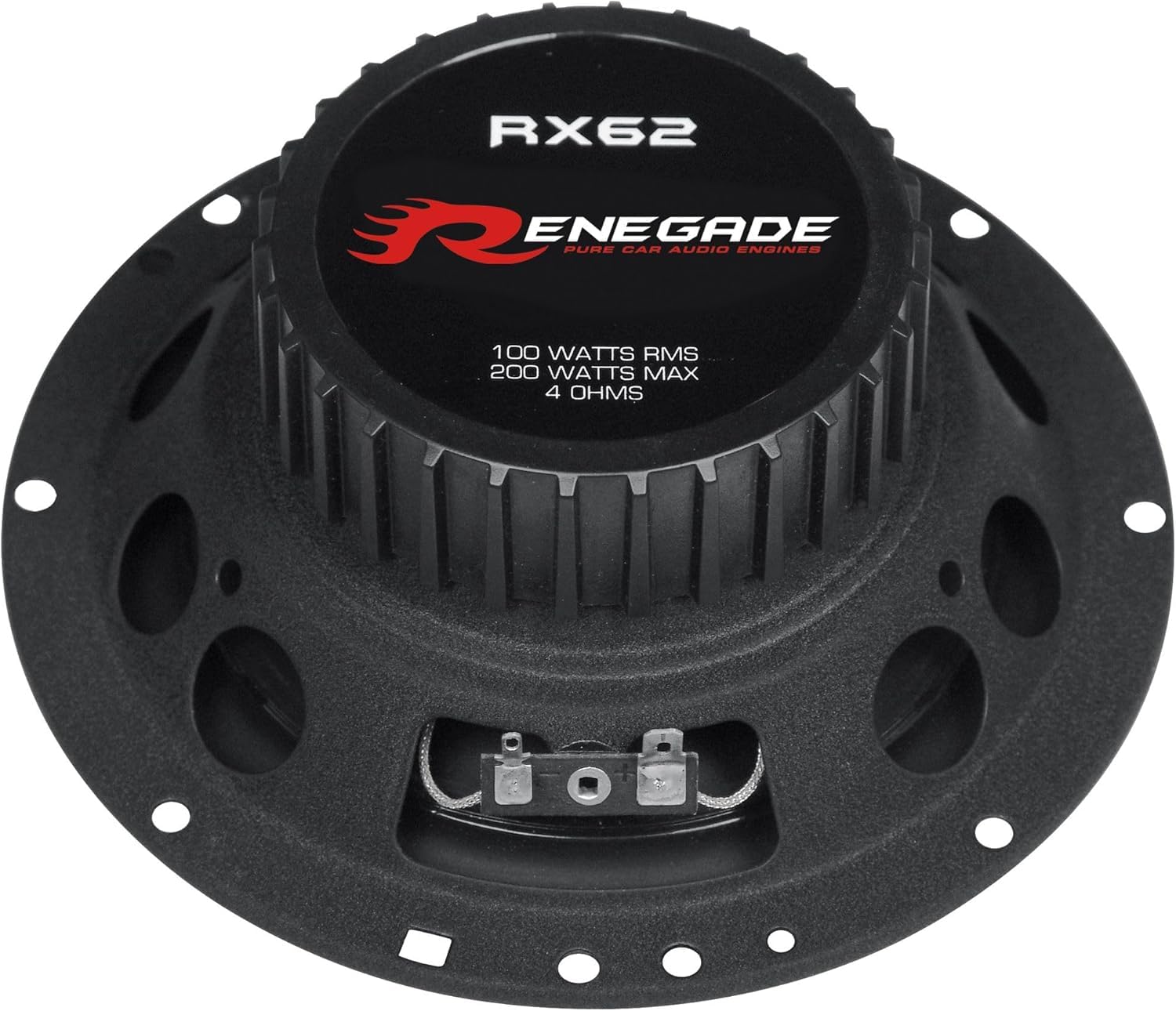 Kit 2 Casse Altoparlanti Anteriori per Fiat Grande Punto, Punto Evo, Coassiali 2 Vie 165 mm compatibile con Renegade RX62 + 2 Anelli e Cavi Adattatori