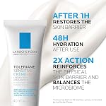La Roche-Posay Face Hydratant pour la peau sensible, Lotion faciale sensible toleriane avec Niacinamide & Céramides, sans alcool, sans parfum & Recommandé par les Dermatologues,40mL