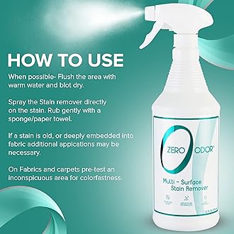 Zero Odor Resistant Multi-Surface Stain Remover Molecular Odor Remover, 32 oz