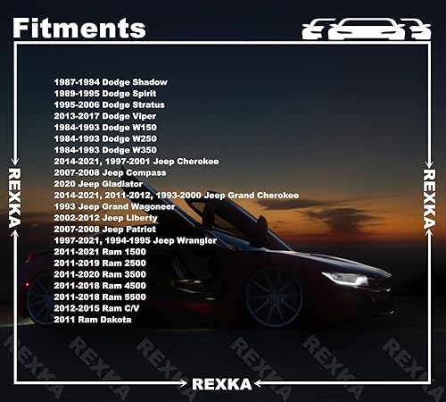 Miniatura 6 de Rexka 100 clips de retención para parachoques de guardabarros 6030441 para Jeep Dodge Ram Chrysler 100 unidades