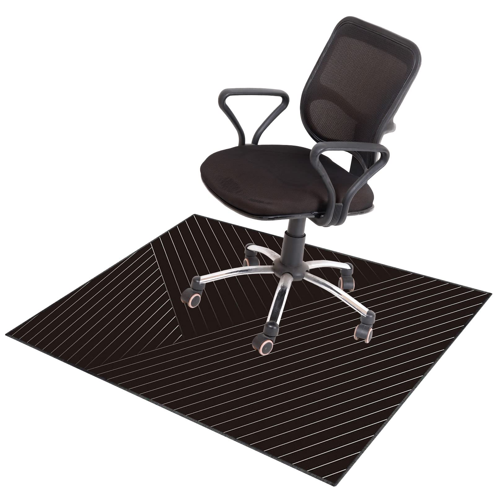 EYZO Chair Mat For Low-Medium Pile Carpet Floors Floor Protectors Office Chair Mat Computer Chair Mat Desk Chair Mat For Hardwood Floor For Rolling Chairs Gaming Chair Rug For Home Office 80 × 120 cm