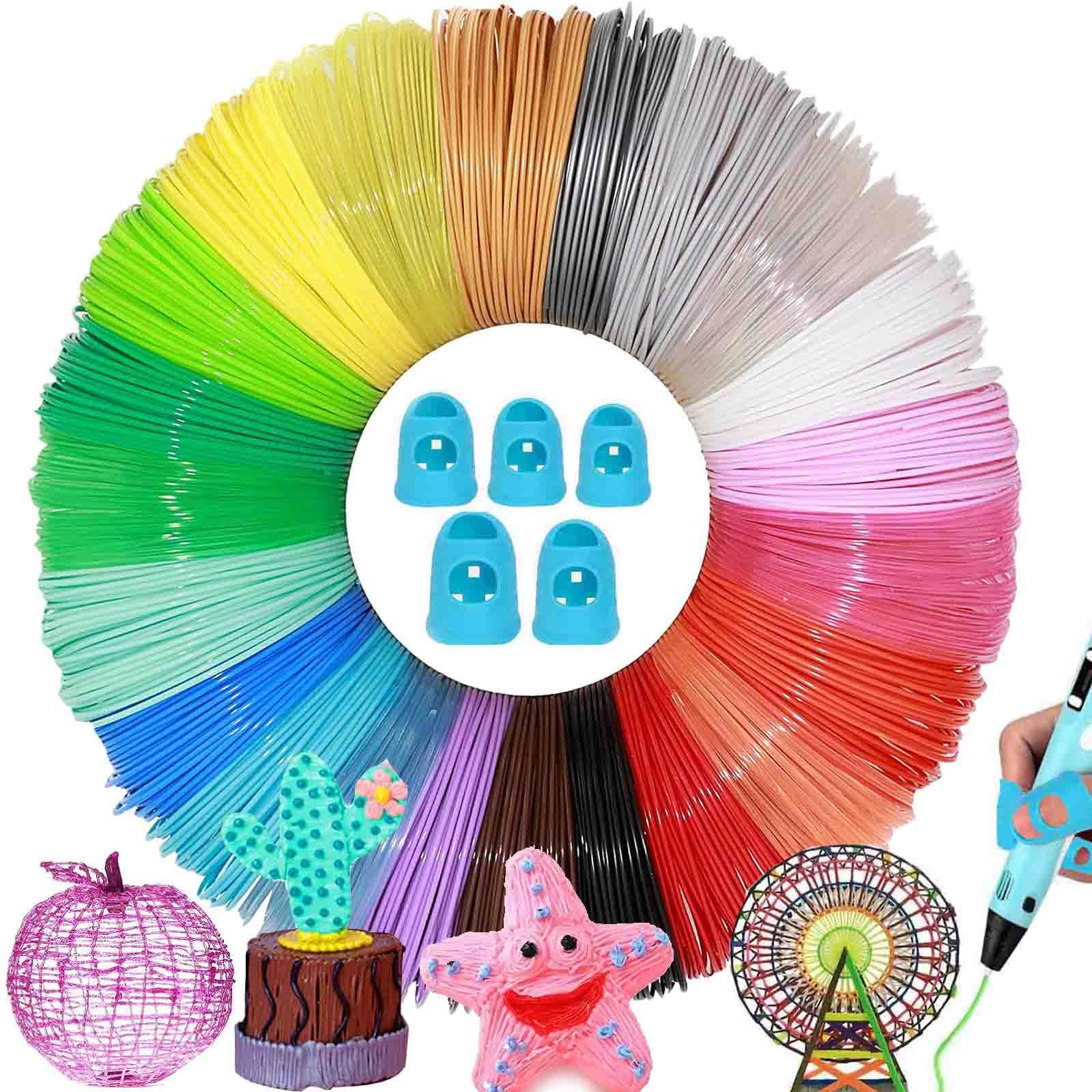 Filamento de Pluma 3D, 5m PLA Materiales de Impresión 3D, 3D Diámetro 1.75mm, Filamento para Bolígrafo 3D, PLA para Bolígrafo 3D, Consumibles de Impresión 3D Filamentos, Color Aleatorio