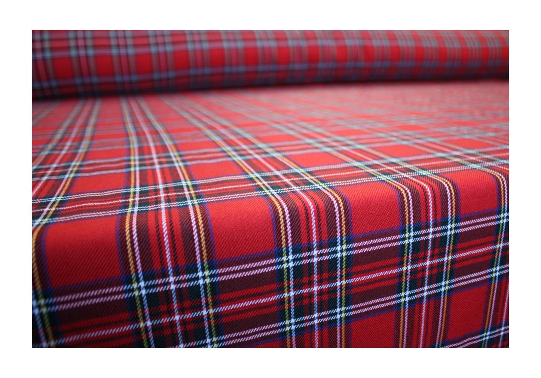 The Dragons Den Royal Stewart Tartan 145Cm X 350 Cm Traditional Tartan Polyviscose Rectangle Tablecloth Burns Night Christmas Hogmanay Home Decoration [Royal Stewart]
