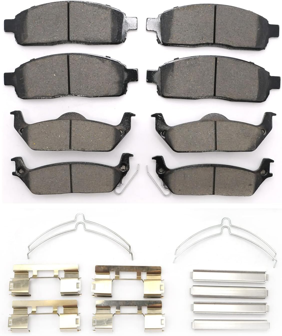 D1083,D1012 Brakes Pads Set Compatible With 2004-2008 Ford F-150,2006-2008 Lincoln Mark LT