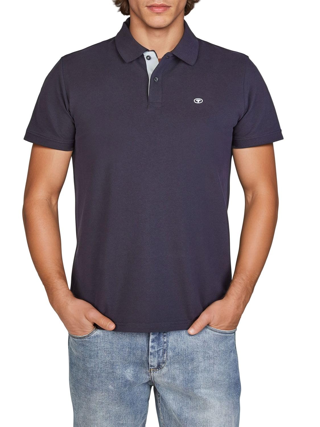 TOM TAILOR Poloshirt Herren Kurzarm Baumwolle Regular Fit 3er Set-Pack Shirt Sommer Basic Einfarbig Weiß Blau Schwarz Olive Grau S M L XL XXL 3XL