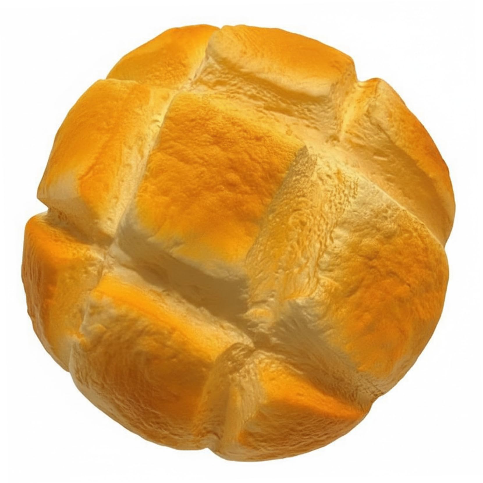 Squish Toy, Jumbo Soft Lava Pineapple Bun Squish Toy, Slow Rising Stress Relief Squeeze For Anxiety, Yellow (6.3x6.3 Inch)