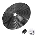 16.4Ft(5M) Auto Door Edge Guards,No Glue Car Door Protector Edge Guards,U Shaped Rubber Car Door Edge Guard with Built in Metal Clips for Trucks Sedans SUV(Black)