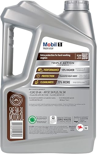 Miniatura 97 de Mobil 1 - Aceite sintético High Mileage 10W-40 para motor, 5 cuartos de galón
