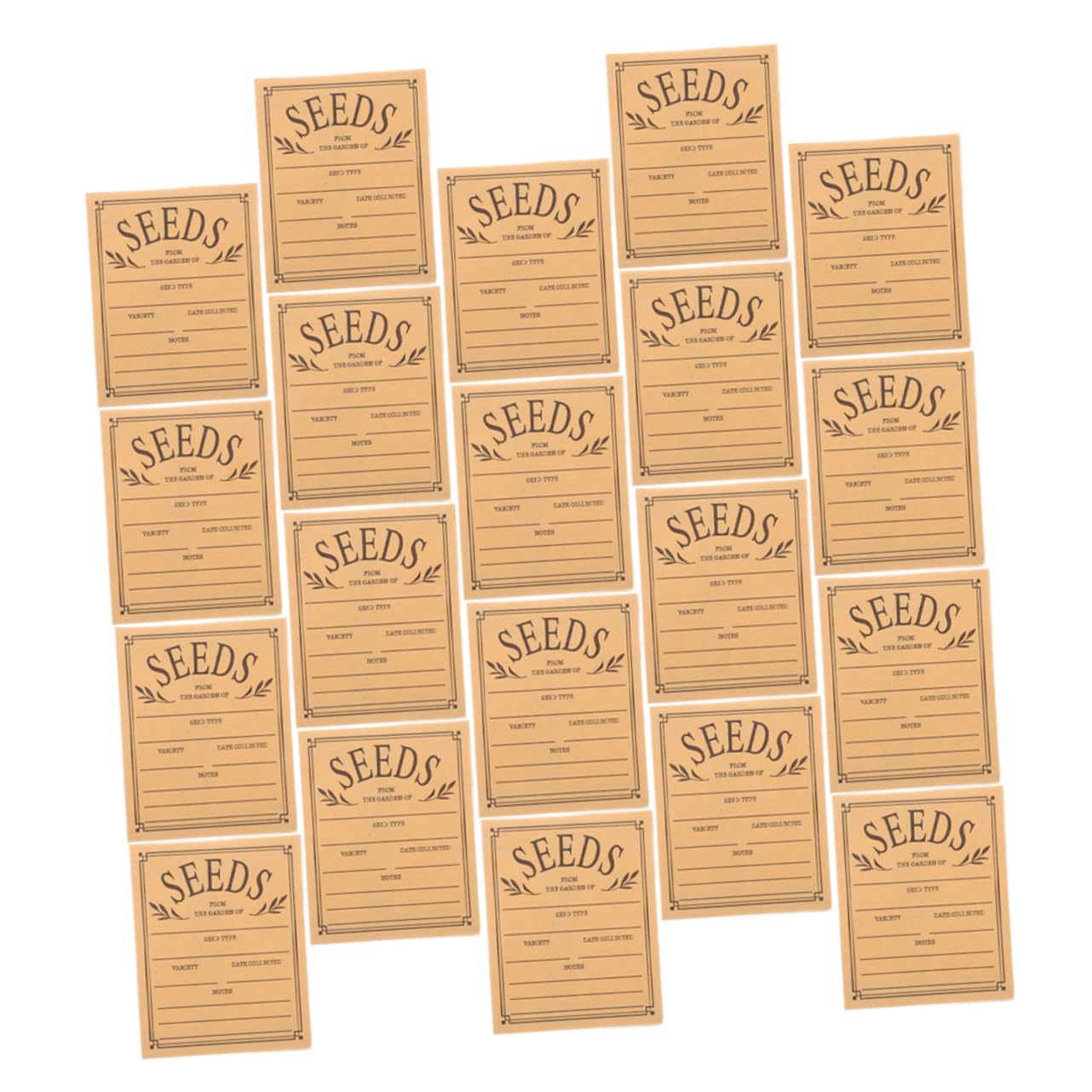 Wiederverwendbare Seed Münzumschläge aus Papier 100 Stück Khaki