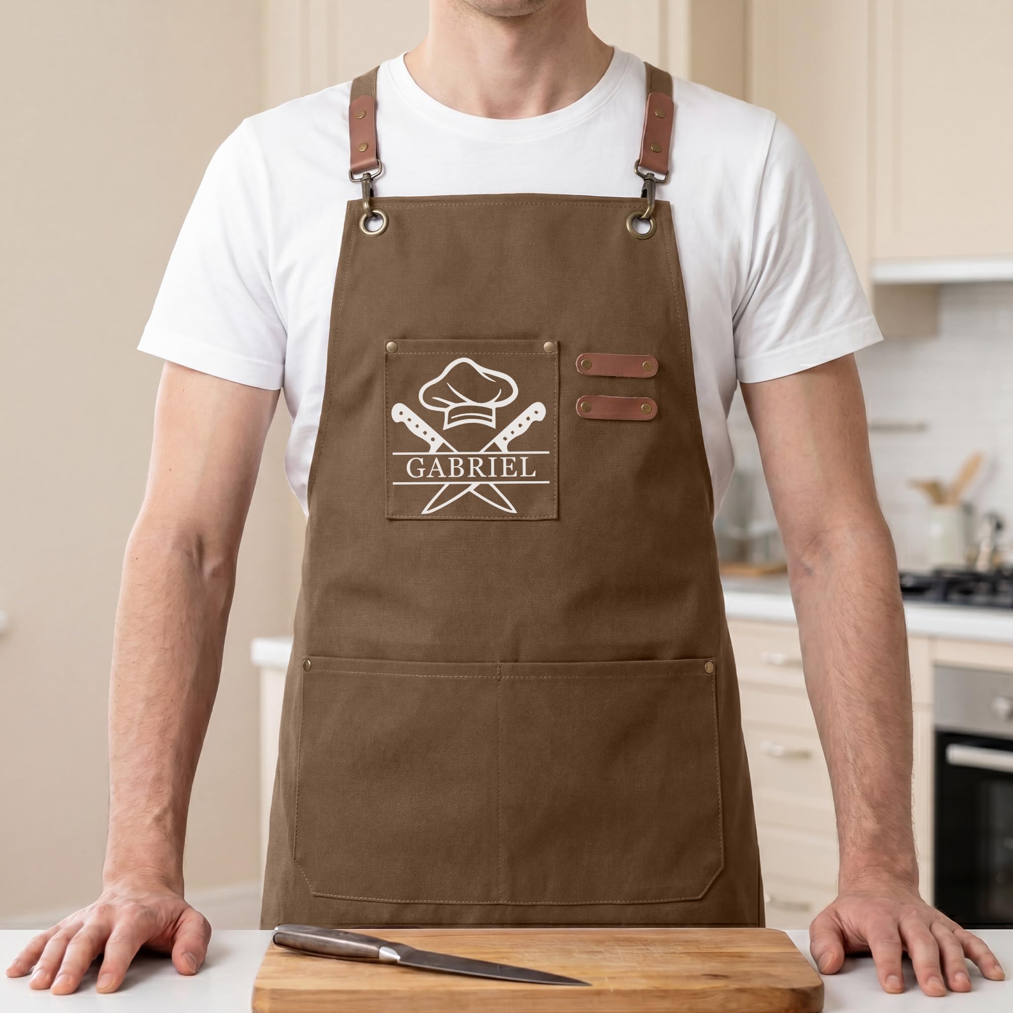 Cadeau Plus Tablier De Cuisine Personnalisé Photo - Papa Papy Roi Du Barbecue - Tablier Cuisine Papa, Cadeau Fete Des Peres, Fete des peres Tablier, Tablier cuisine homme barbecue