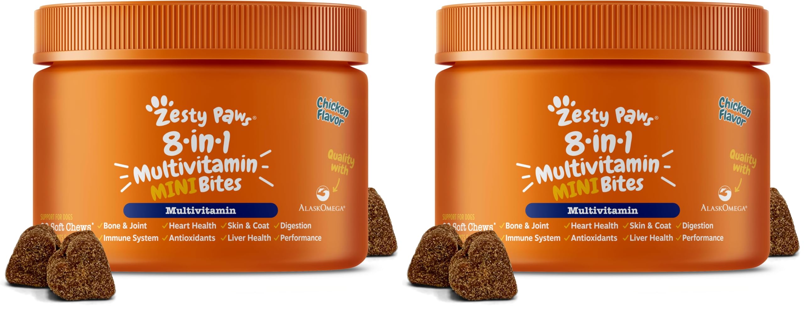 Zesty Paws Dog Vitamins - Dog Multivitamin Chews, Chicken, 250 Ct — Amazon image 23